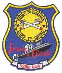 USS LEWIS CLARK SSBN-644 Navy Submarine Patch - Saunders Military Insignia