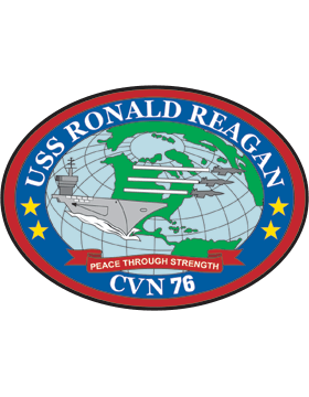 USS Ronald Reagan CVN 76 DECAL - Saunders Military Insignia