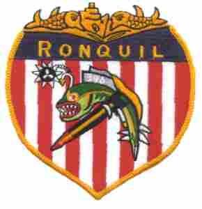USS Ronquil SS396 Navy Submarine Patch - Saunders Military Insignia