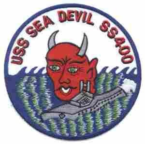 USS Sea Devil (SS400) Navy Submarine Patch