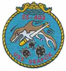 USS SEA FOXFISH TORPEDO SS402 Navy Submarine Patch - Saunders Military Insignia
