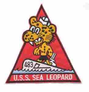 USS SEA LEOPARD SS483 Navy Submarine  patch