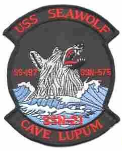 USS Sea Wolf SSN-21 Navy Submarine patch
