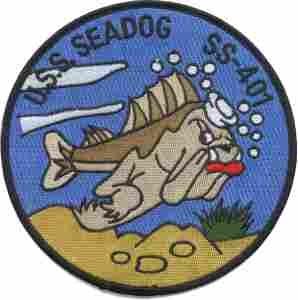 USS Seadog SS401 Navy Submarine Patch