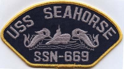 USS Seahorse SSN669 Navy Submarine Patch