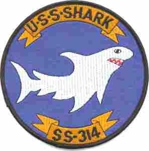 USS Shark SS-314 Navy Submarine Patch