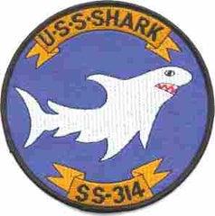 USS Shark SS-314 Navy Submarine Patch - Saunders Military Insignia