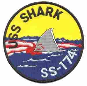 USS Shark (SS174) Navy Submarine Patch