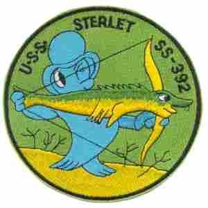 USS STERLET FISH SS392 Navy Submarine Patch - Saunders Military Insignia