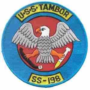 USS TAMBOR (SS-198) Navy Submarine Patch - Saunders Military Insignia