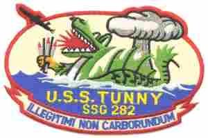 USS Tunny SS-282 Navy Submarine Patch