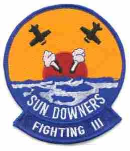 VF 111 Sundowners Navy Fighter Squadron Patch