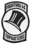 VF14 Tophatters Navy Fighter Squadron patch - Saunders Military Insignia