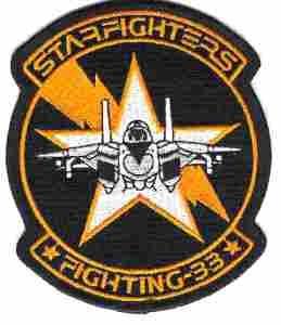 VF33 STARFIGHTERS Navy Fighter Squadron patch. - Saunders Military Insignia