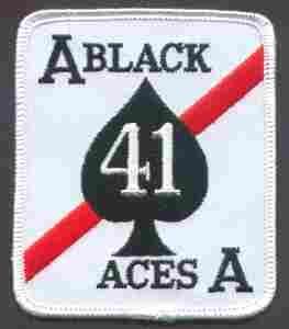 VF41 Black Aces Navy Fighter Sq. patch - Saunders Military Insignia