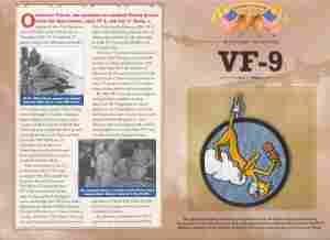 VF9 Navy Fighter Patch and Ref. Card