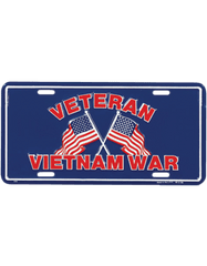 Vietnam War Veteran license plate - Saunders Military Insignia