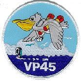 VP45 Pelicans, Navy Patrol Sq. patch - Saunders Military Insignia