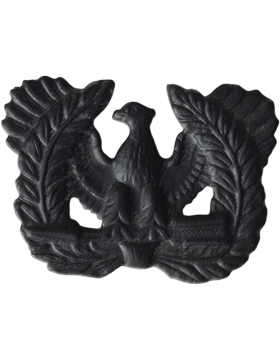 Warrant Officer Army branch of service badge in black metal