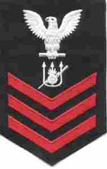 Weapons Technician US Navy Rating in black - Saunders Military Insignia