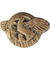 WWII Honorable Discharge Ruptured Duck in bronze metal lapel pin - Saunders Military Insignia
